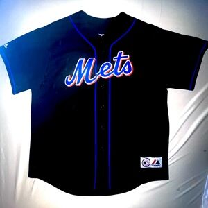 David Wright Majestic Authentic Vintage New York Mets Black MLB Baseball Jersey